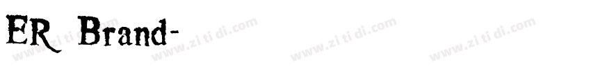 ER Brand字体转换